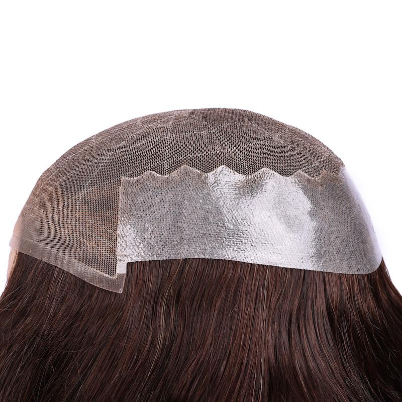 Lace with skin long hair male wigs for men and women