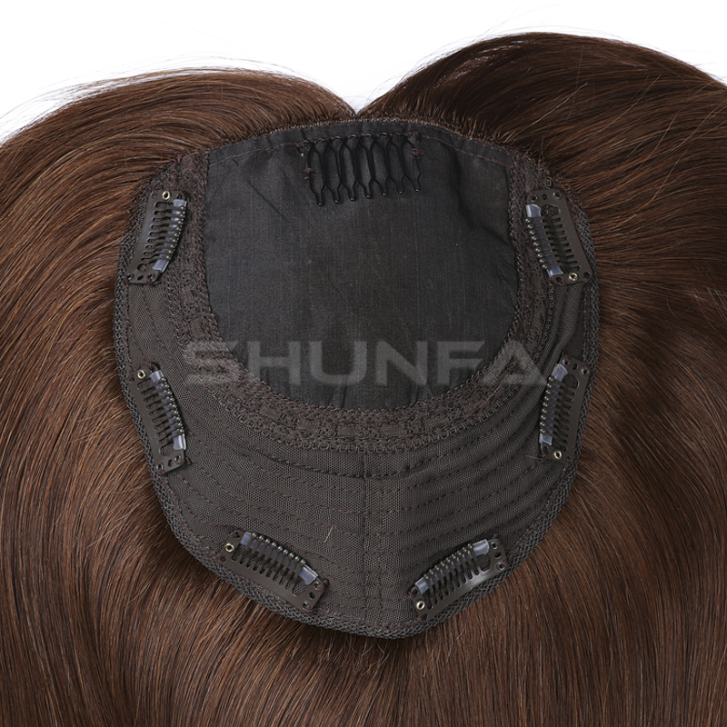 Chinese virgin hair silk base kosher topper