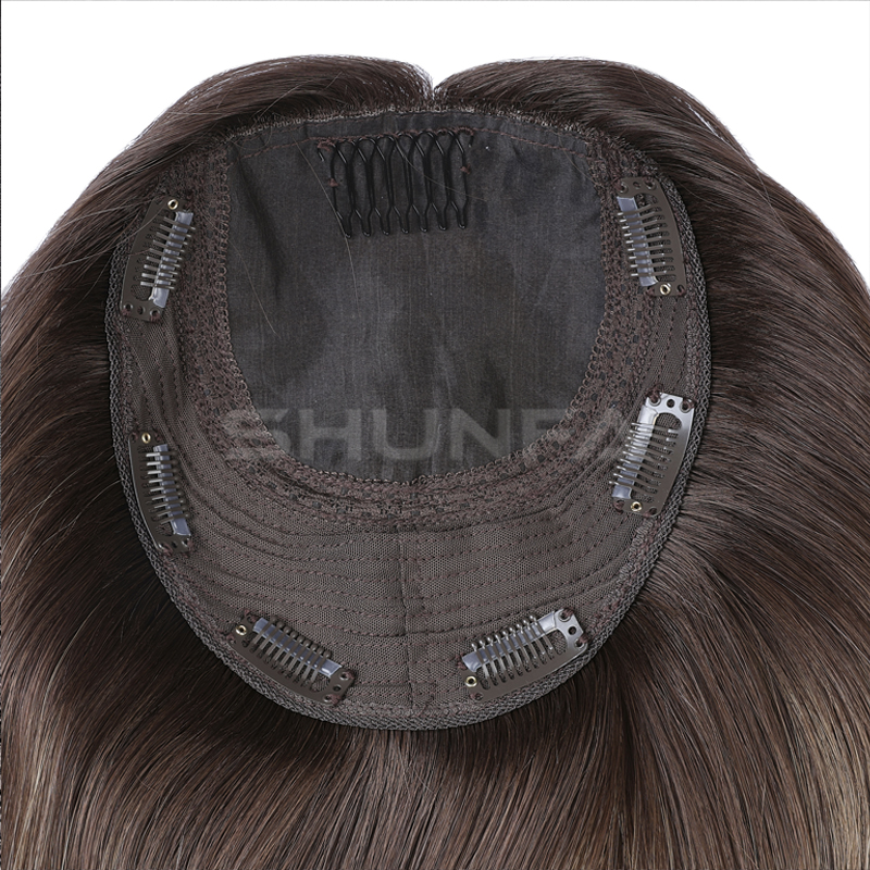 T color High quality Real human hair topper