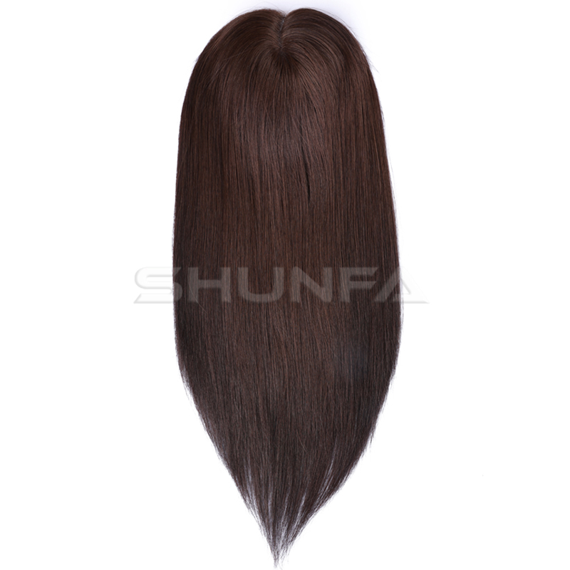 Top quality human hair Blonde color hair topper