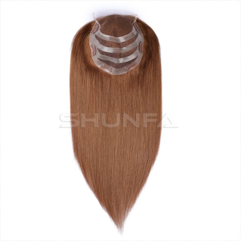 Virgin human hair brown color from hair factory