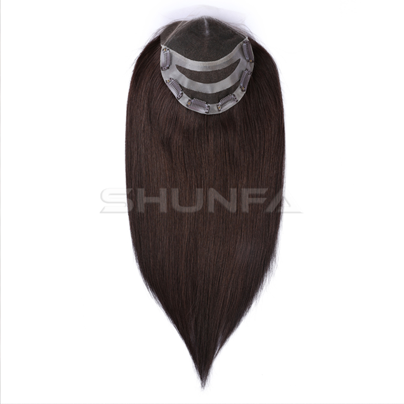 Virgin human hair brown color from hair factory